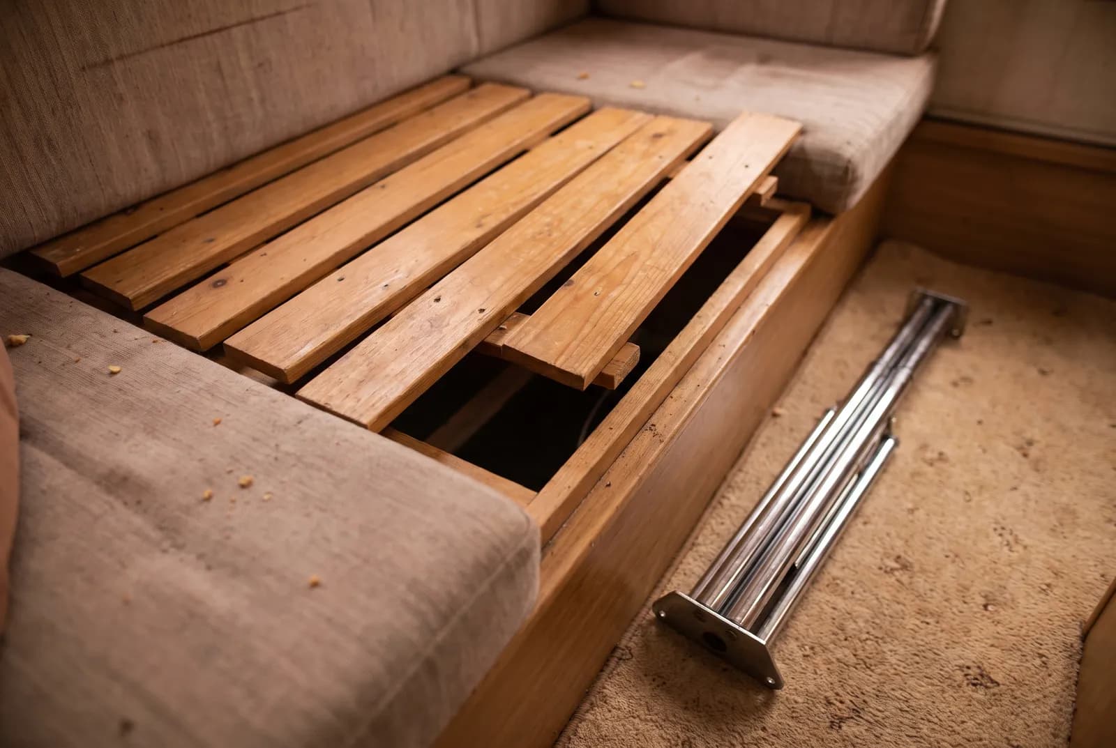Detail van een Avento Zitgroep als bed